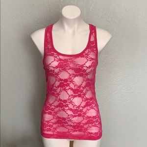 Mesh Lace Racer Back Tank